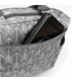 Little Story diaper bag set of 6 with hooks - Melange Grey