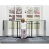 Baby Safe Convertible Playpen with Mat - Grey