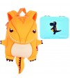 Nohoo T-Rex  Backpack and Bento Lunch Box - Green