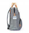 Teknum Feather Lite Story A1 - Grey + Manhattan Diaper Bag – Stripes & Hooks