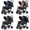 Teknum Twin Baby Stroller Combo - Dark Grey
