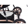 Teknum 3 in 1 Stroller-Story-Black + SUNVENO Diaper Bag - Black & Hooks