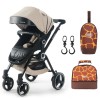 Teknum 3-Position Premium V8 - Khaki + Sunveno Insulated Bottle/Lunch Bag – Giraffe + Sunveno - Insulated Bottle Bag - Giraffe + Hooks