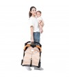 Teknum Travel Lite Stroller - Khaki and  Sunveno Green Dream Diaper Bag and Clutch Combo