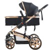 Teknum 3 in 1 Pram Stroller Story-Black + Infant Car Seat