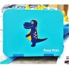 Eazy Kids 6 & 4  Convertible Bento Lunch Box - Dino Blue