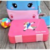 Eazy Kids 6 & 4 Convertible Bento Lunch Box - Unicorn Pink