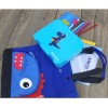 Eazy Kids 4 Compartment Bento Lunch Box - Dino Blue