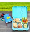 Eazy Kids 6 Compartment Bento Lunch Box - Dino Green