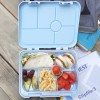 Eazy Kids 6 Compartment Bento Lunch Box - Dino Grey Blue