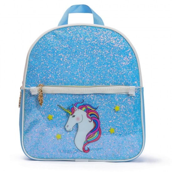 Eazy Kids Backpack Sparkle Unicorn - Blue