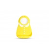 Eazy Kids - 3D Designer Silicon Bib - Yellow & White Collar