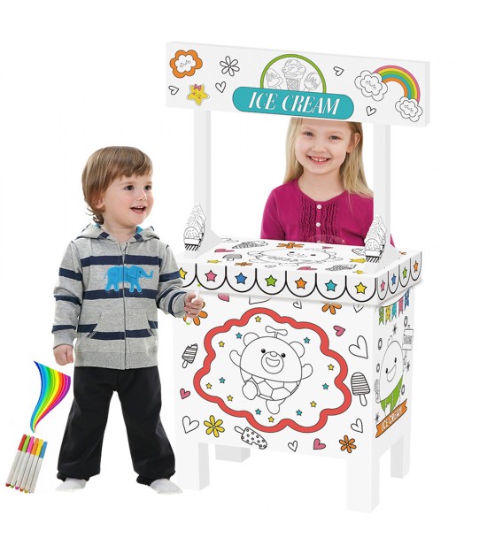 Eazy Kids - Doodle Art and Craft Coloring Ice Cream Shop