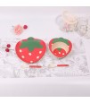 Eazy Kids Bamboo Fibre 5pieces Dinner set - Strawberry