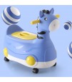 Eazy Kids Horse Potty Car - Blue