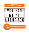 Letter Light Box - A3