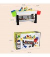 LITTLE STORY BLOCKS 3 IN 1 ACTIVITY TABLE - Grey