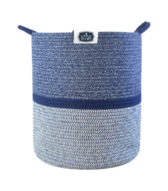Little Story - Cotton Rope Diaper Caddy XL - Blue
