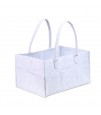 Little Story Diaper Caddy+Travel Pouch-Medium-White
