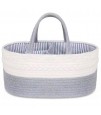 Little Story Cotton Rope Diaper Caddy-Grey
