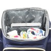 Little Story Georgia Diaper Bag wt Changing Pad &Stroller Hooks - Navy Blue