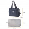 Little Story Mamma Nappy Bag wt changing pad and hooks-Grey