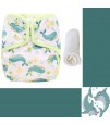 Little Story - Reusable Diaper with Insert - Dolphin