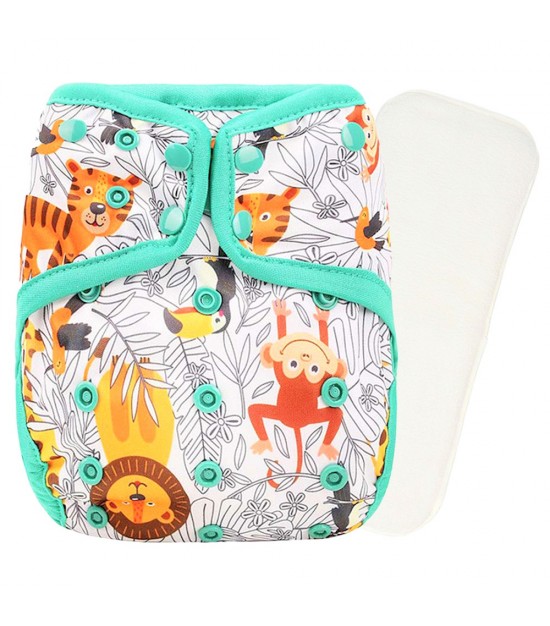 Little Story - Reusable Diaper with Insert - Jungle