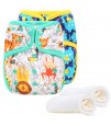 Little Story - Reusable Diapers and Inserts- Set of 2 - Jungle Dino
