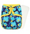 Little Story - Reusable Diapers and Inserts- Set of 2 - Jungle Dino