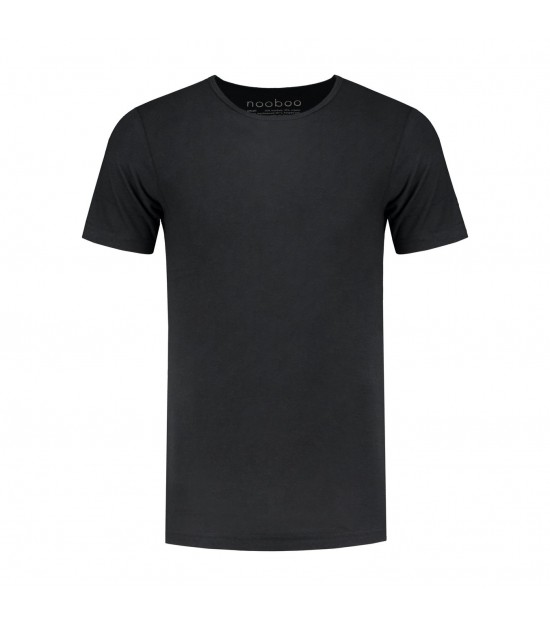 Nooboo Luxe Bamboo Men T-Shirt Black - XXL