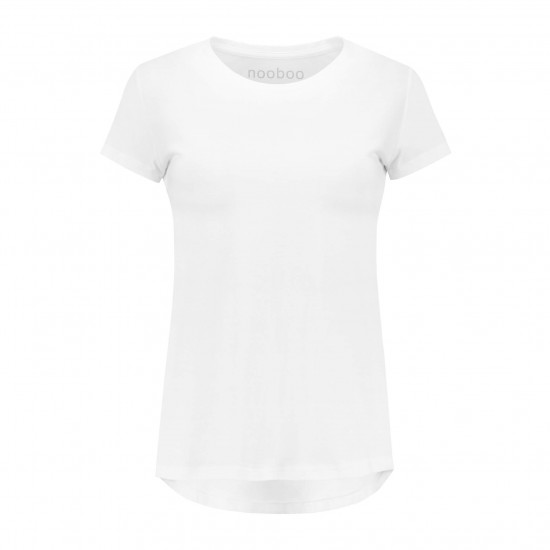 Nooboo Luxe Bamboo Women T-Shirt White - L