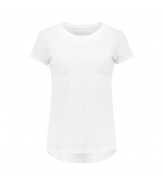 Nooboo Luxe Bamboo Women T-Shirt White - L