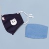 Nohoo Kids Re-usable Face Mask - Panda - Blue