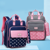Sambox - Star Kids School Bag with Pencil Case - Polka Navy
