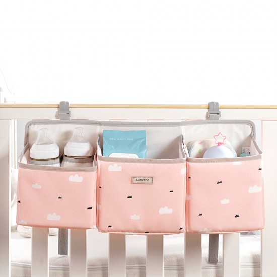 Sunveno - Baby Crib Organizer Caddy - Pink