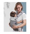 SUNVENO Ergonomic Baby Carrier Sling - Grey Cotton