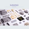 Sunveno New Mom Combo-Diaper Bag wt Changing Pad and Hooks 