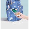 Sunveno Diaper Bag with USB - Unicorn Blue + Hooks
