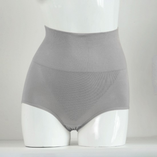Sunveno High Waist Maternity Belly Support Coton Panties-Grey