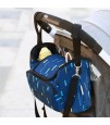 Sunveno - Baby Stroller Organizer Bag - Blue Strip