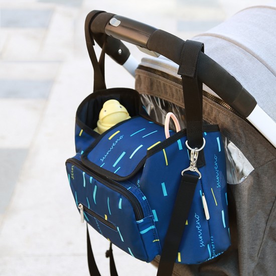Sunveno - Baby Stroller Organizer Bag - Blue Strip