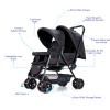 Story by Teknum Double Baby Stroller - Black