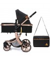 Teknum - 3in1 Luxury Pram Stroller-Story-Black