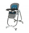 Teknum Premium High Chair with Wheels - Grey