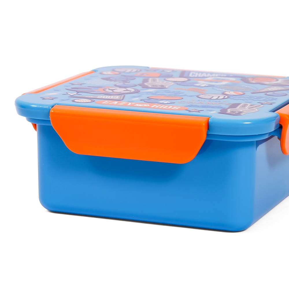 Eazy Kids Lunch Box Set, Soccer  - Blue