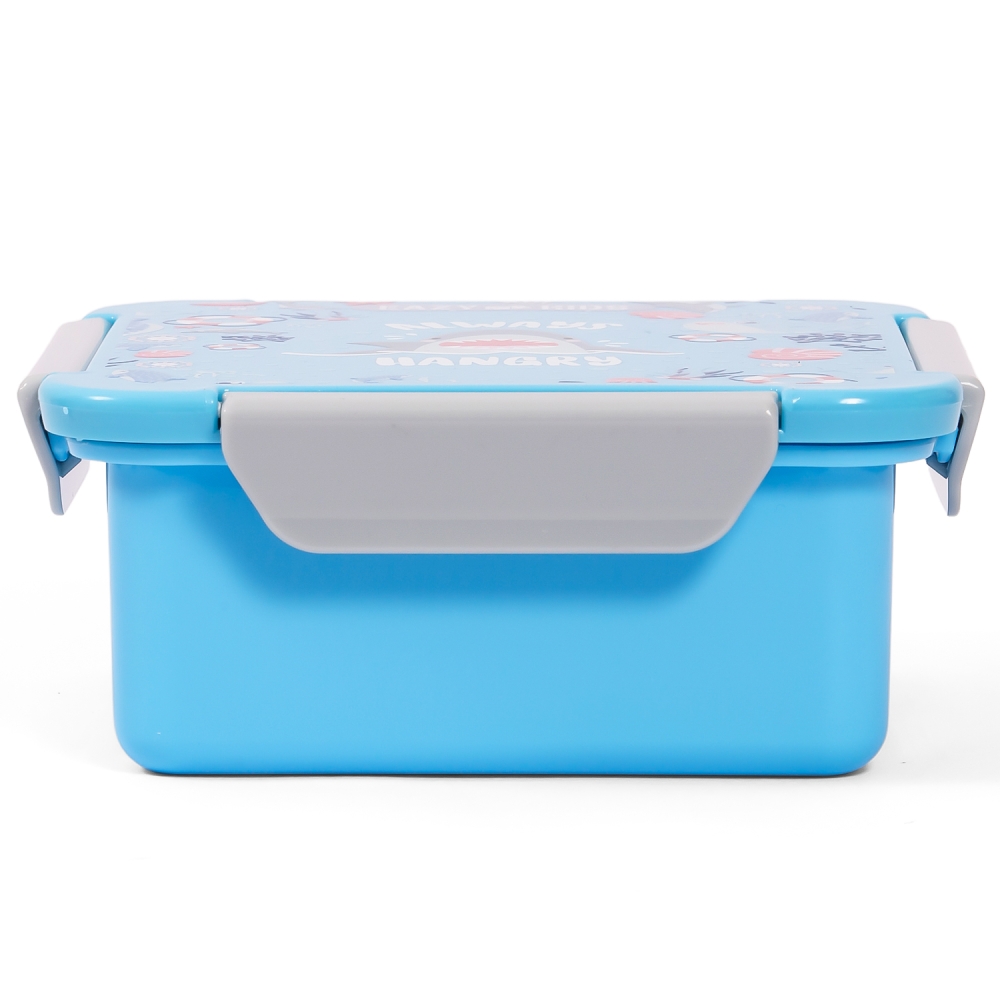 Eazy Kids Lunch Box, Shark  - Blue, 650ml