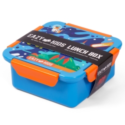 Eazy Kids Lunch Box, Space  - Blue, 650ml